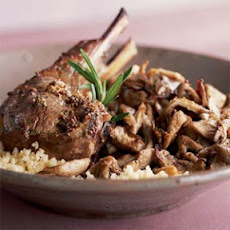 Spring Lamb Chops on Oyster Mushrooms