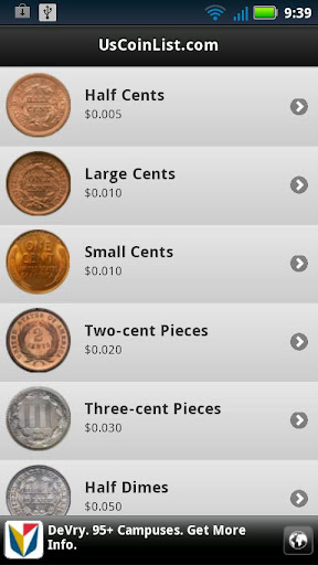 【免費工具App】U.S. Coin List-APP點子