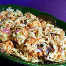 Coleslaw With Raisins and Sunflower Nuts