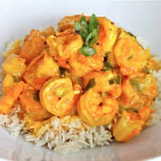 Creamy Turmeric Shrimps