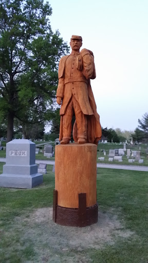 Memorial Day Carved Statue