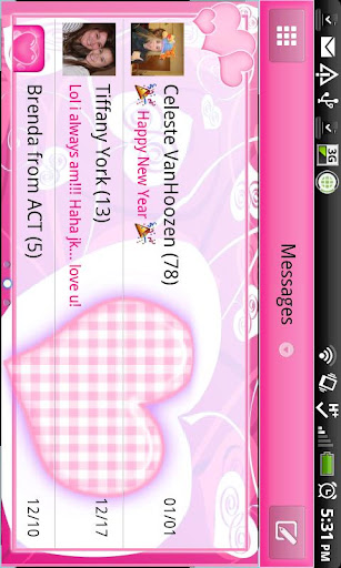 【免費個人化App】GO SMS THEME|LovelyHeart-APP點子