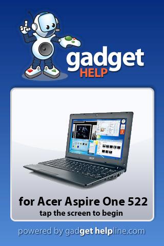 Acer Aspire One 522 Gadget Hel