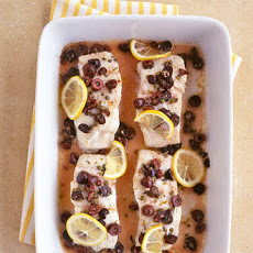 Baked Cod with Olives