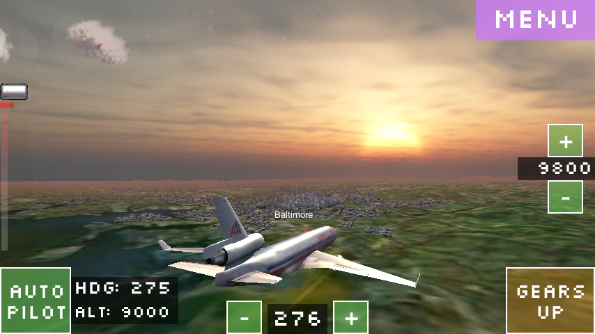 Android application Flight World Simulator screenshort