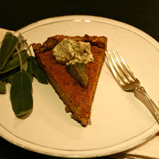 Butternut-sage Tart In A Walnut Sage Crust