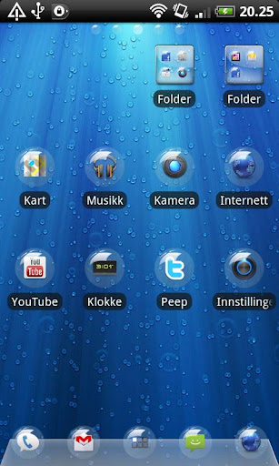 Bubble GO Launcher EX Theme