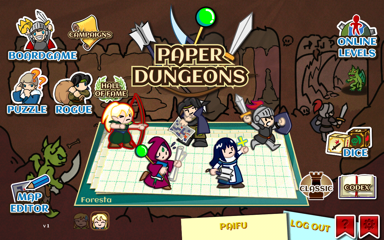 Android application Paper Dungeons screenshort