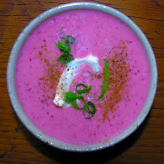 Chilled cherry summer soup