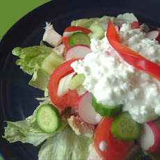 Cottage Cheese, Chicken & Tomato Salad