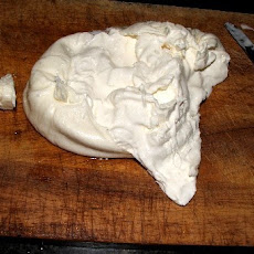 White Pizza with Burrata, Dried Chilies & Ramp (or Chive) Oil