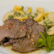 Tea-Smoked Beef Tenderloin With Pear Salad