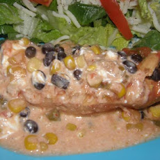 Low Fat Crock Pot Mexican Cheesy Chicken With Black Beans
