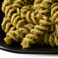 Fusilli with Parsley, Walnut, and Black Olive Pesto Recipe