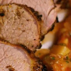 Grilled Pork Tenderloin Cutlets with Chili Maple Glaze