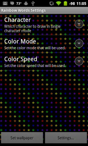 【免費媒體與影片App】Rainbow Words Live Wallpaper-APP點子