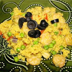 Couscous Paella With Shrimp