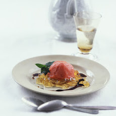Gazpacho Sorbet with Apple Aspic