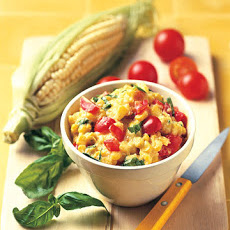 Corn Dip with Tomatoes and Basil