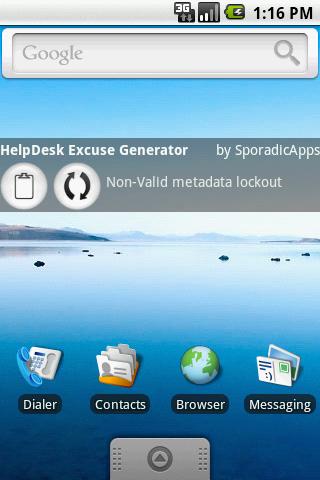 Helpdesk Excuse Generator