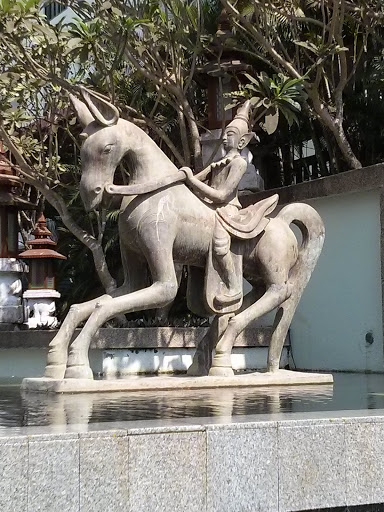 Angel on Unicorn Statue 