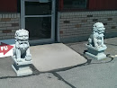 Kung Fu Lion Statues