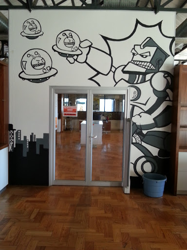Open Window Robot Library Entrance