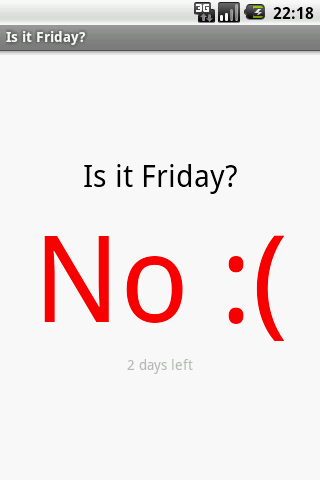 Is it Friday