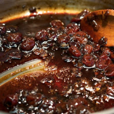 Green Beans with Bacon and Tart Cherry Balsamic Glaze