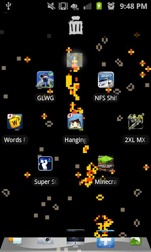 【免費個人化App】Pixel Fire Live Wallpaper-APP點子