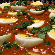 Curry Eggs over Rice (For Leftover Hard Boiled Eggs)