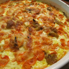 Curried Carrot Gratin with Melted Leek and Garlic