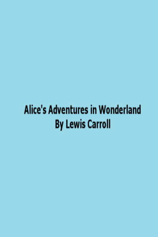 Alice Adventures in wonderland