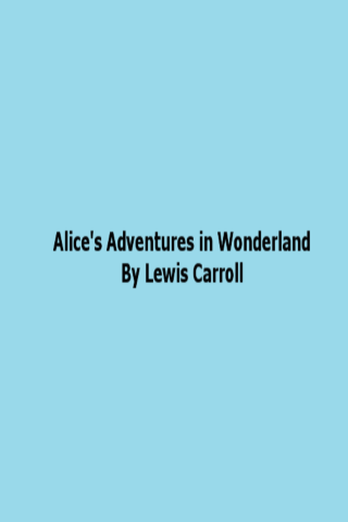 【免費書籍App】Alice Adventures in wonderland-APP點子