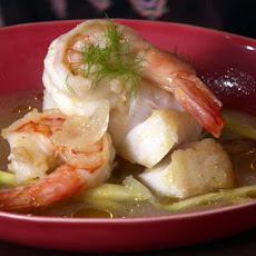 Cod and Shrimp in Fennel and White Wine Broth