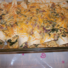 Chicken and Spinach Enchiladas
