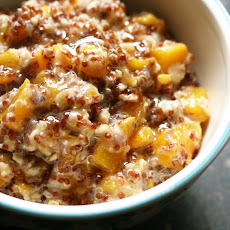 Red Quinoa Peach Porridge