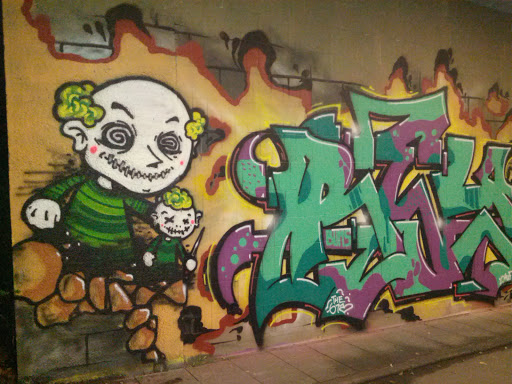Evil Clown Graffiti