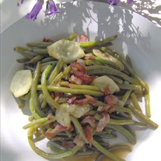 Green Bean, Bacon and Cucumber Salad