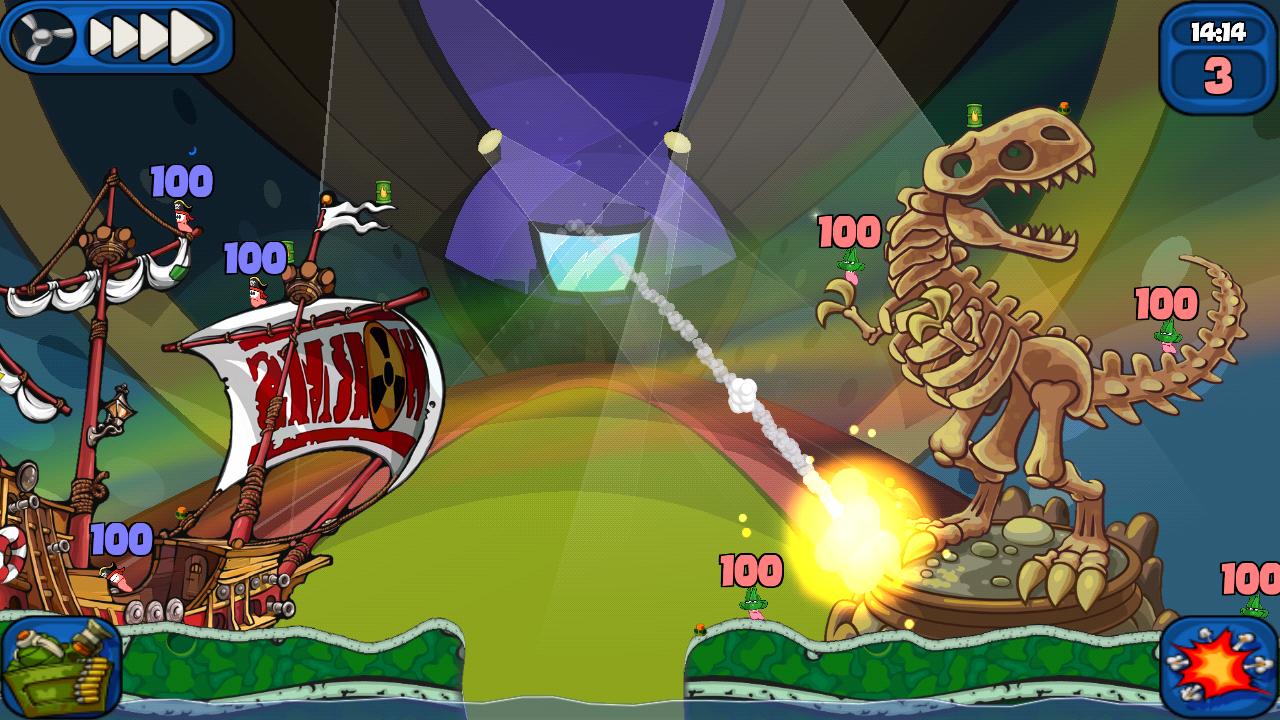 Android application Worms 2: Armageddon screenshort