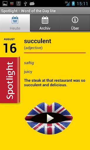 免費下載教育APP|Spotlight: Wort des Tages lite app開箱文|APP開箱王