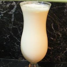 Pina Colada from the Mangapwani Beach Club in Zanzibar