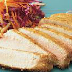 Rice CrackerCrusted Tuna with Apple Slaw