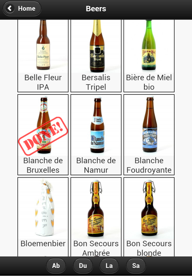 Android application Beer Passport (Belgium) screenshort