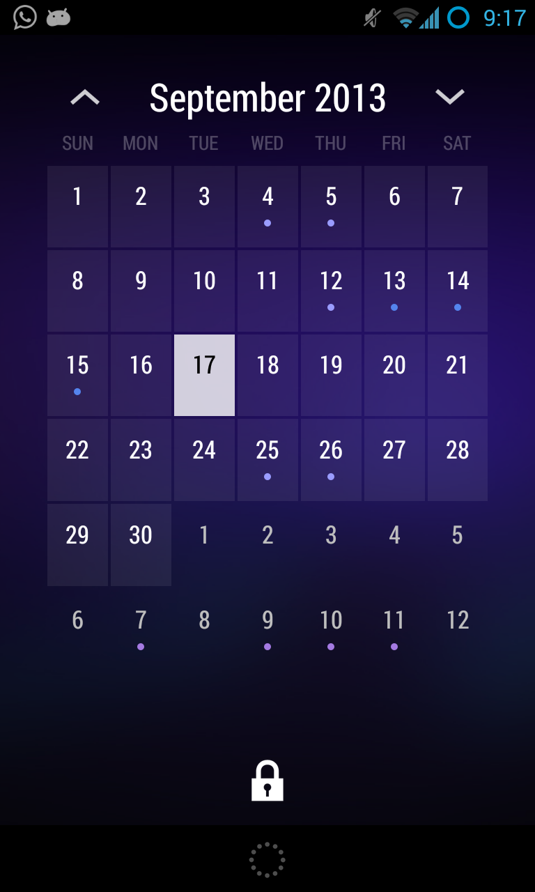 Android application Today - Calendar Widgets screenshort