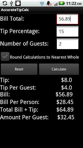 AccurateTip - Tip Calculator