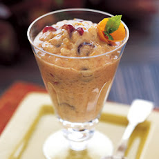Rice Pudding with Persimmons and Dried Cranberries