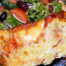 Leftover Chicken Enchiladas