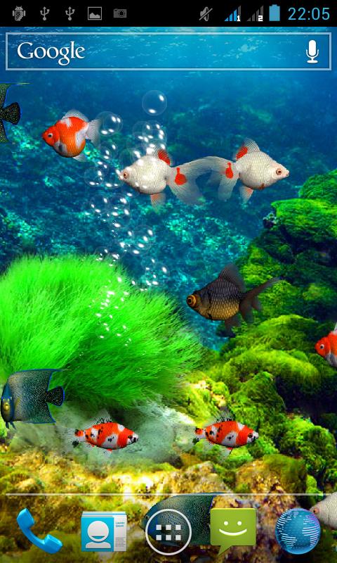 Android application Aquarium Live Wallpaper screenshort