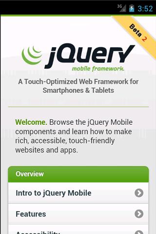jQuery Mobile DOCS